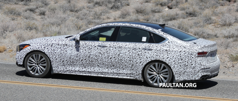 Illustration for article titled Hyundai "Hellaflush" Division Caught Testing with Genesis G80